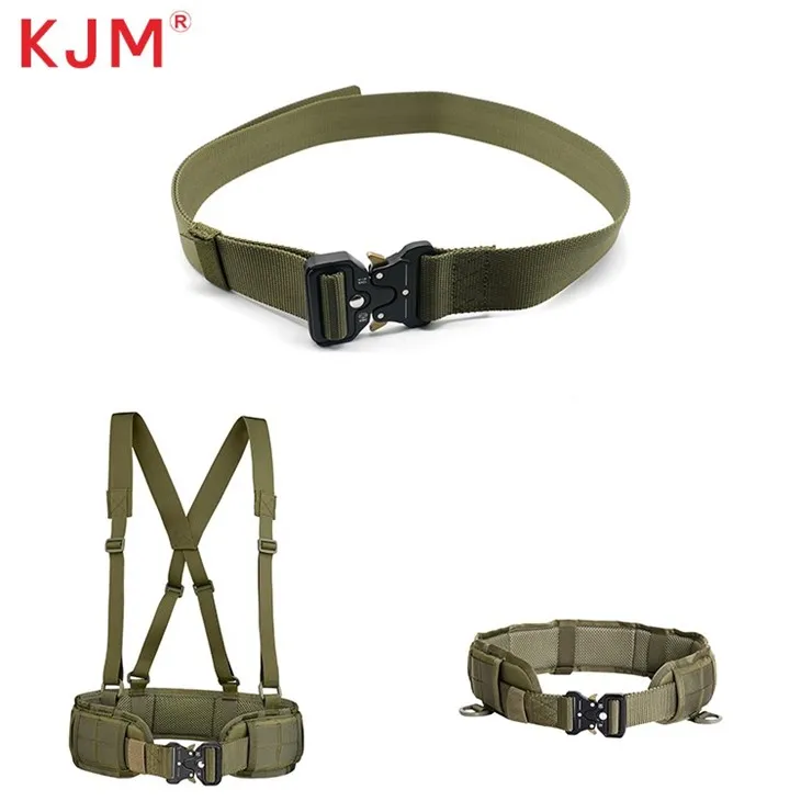 KJM Factory Outlet Zinc Alloy Buckle Outdoor Safety Canvas Webbing Nylon For Tactical Equipment