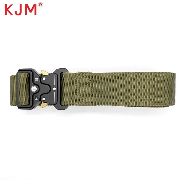 KJM Factory Outlet Zinc Alloy Buckle Outdoor Safety Canvas Webbing Nylon For Tactical Equipment