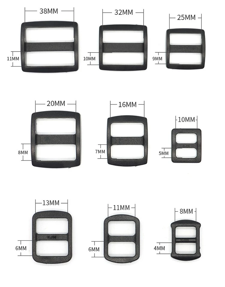 Pet Collar Tri Glide Slide Buckle